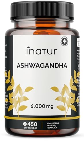 Ashwagandha de Alta Potencia | 6000 mg Equivalentes por Dosis de 2 Comprimidos (Extracto 50:1 = 120...
