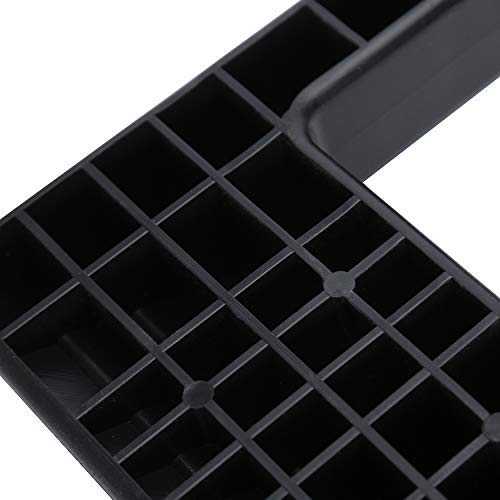 Homeon Wheels Pallet Jack Stopper Truck Chock Heavy Duty Pallet Jack Chock 14.2\" Length x 11.6\" Width x 2\" Height (1 Piece-Black) and One T Level - Thumbnail 2