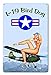 Pasttime Signs PTSB485 12 x 18 in. L-19 Bird Dog Pinup Vintage Metal Sign