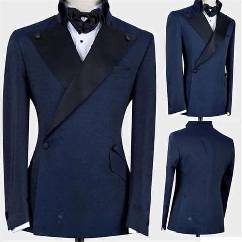 Men's Suit Jacket Formal Peak Lapel Tuxedos Blazer Tailored Fit2