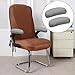 1Pair Armrest Chair Covers, Stretch Computer Chair Slipcover Soft Desk Chairs Arm Cover Furniture Protector for Office, Desk, Gaming Chairs(Grey)