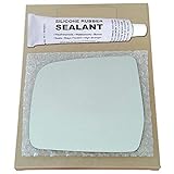 Mirror Glass Replacement + Silicone Adhesive for 1996-1999 Toyota 4Runner Driver Side (1997 1998 96 97 98 99)