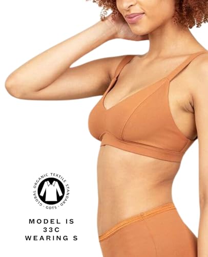 Image of Subset Triangle Soft Bra - Organic Cotton, Wireless, Breathable, Supportive, Regular & Extra Cup Room, Elevated Essentials