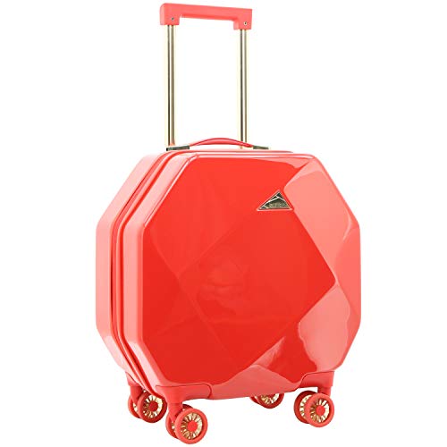 Kensie Women's 2 Piece Gemstone Tsa Lock Luggage Set, Red, 20-Inch Carry-On #TOP1