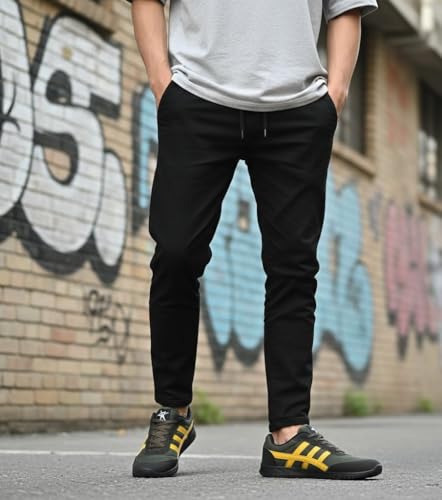 Image of Unistar Sports Shoes for Men | Non-Slippery Black & Red Shoes | Comfortable & Water Resistant | Outdoor, Casual, Jungle, Sports, Running, Hiking, Trekking | Size - 6