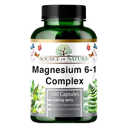 Magnesio Complejo 6-1 1500 mg Diario | 400 mg Magnesio Elemental | Óxido, Bisglicinato, Malato, Taurato, Citrato & Aspartato | 180 Cápsulas Veganas | Alta Potencia & Biodisponibilidad