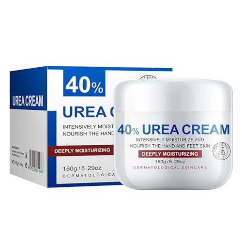 Urea Foot Cream - Urea Cream for Cracked Heels and Dry Skin - Urea Cream 40% for Feet - Deep Moisturizing Foot Cream Treatment Maximum Strength Urea cream for Callused Rough Skin