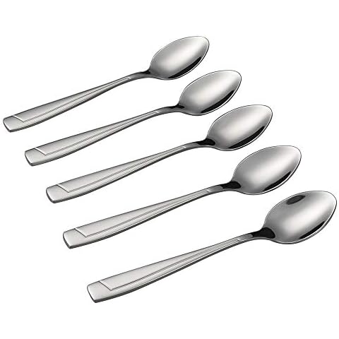 Sandmovie Stainless Steel Tea Appetizer Spoons, 12 Pieces Cover