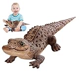 Extra-large et conserve sa forme : mesurant 39,4 pouces de long, cette peluche d'alligator géant fait une déclaration..Il est rempli de coton PP de haute qualité qui offre un toucher ferme mais doux, garantissant que le jouet crocodile conserve sa forme même pendant les câlins ludiques.