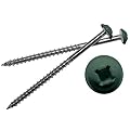 Mid America Painted Screws for Vinyl Shutters 028 Forest Green Bag of 12