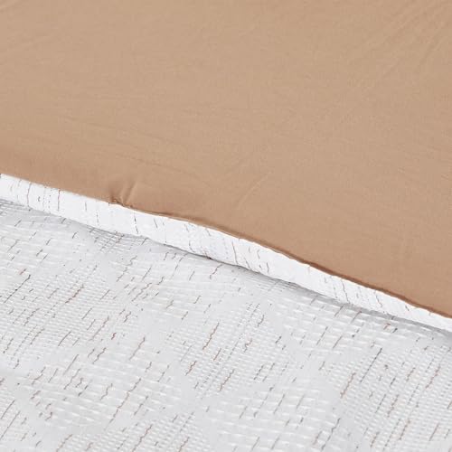 Image of Modern Threads Hunter Gray Jacquard Comforter Set - 5 Piece Heathered Light Gray Bed Set with Decorative Pillows & Shams, Textured Soft Bedding for All Seasons, Queen