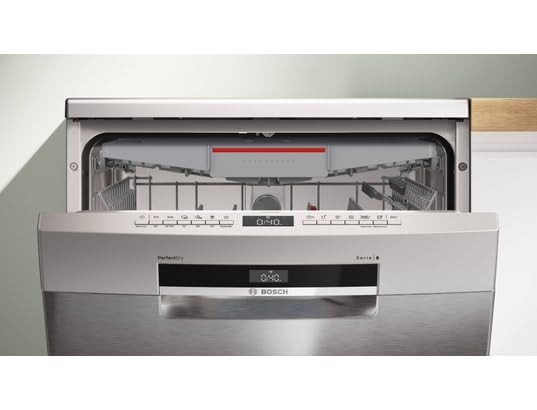Bosch SMS6ZCI11F, Serie 6, Geschirrspüler 60 cm, freistehend, gebürsteter Stahl, Anti-Fingerabdruck