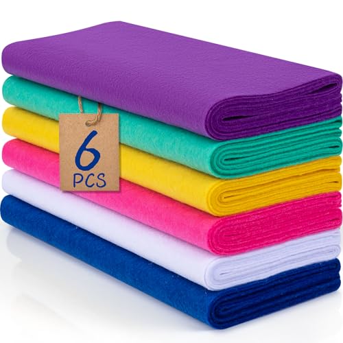 XSEINO 6 Rolls 12'x35' 1.4mm Thick Soft Felt Fabric...