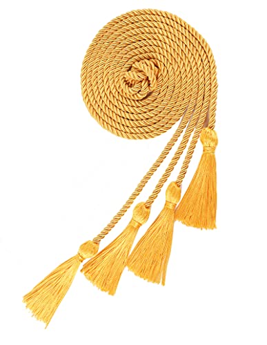GRADFTY Double Gold Graduation Honor Cords for Graduation 2025, National Honors Society Gold Cords