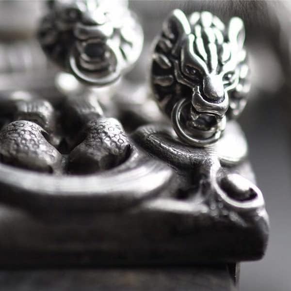 New 2PCS Cloud Wolf Earring Earnail Silver ear stud Cosplay Earrings Prop Gifts - Image 9