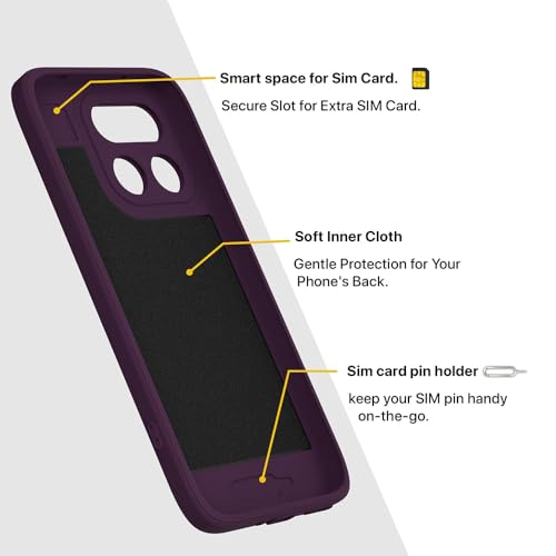 Image of Back Cover Compatible with Realme 16 Pro 5G | MagFit Ring Design (Non-Magnetic) | Shockproof Case | Anti-Slip Grip | Raised Camera Edges | Slim Protective Case for Realme 16 Pro 5G (Purple)