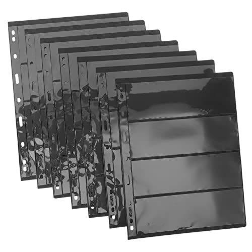 HOODANCOS Card Collection Book Stamp Holder 10 Sheets of Stamp Collecting Loose-Leaf