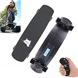 EpyGnom Patinetas Eléctricas, Longboard Todoterreno, Tabla de Montaña Control Remoto de 4 Velocidades, Alcance de 15 Km/9,3 Millas, para Adultos, Campus y Ciudad, Desplazamientos Diarios C