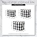 DII, Collapsible Variegated Polyester Storage Bin with Cotton Handles Medium Gray