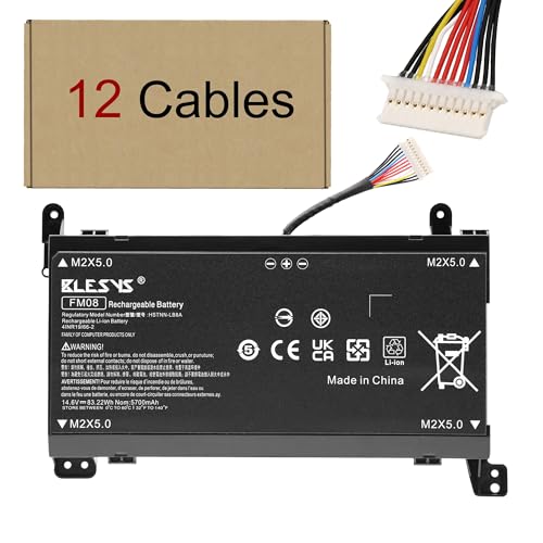 BLESYS 12 Pin FM08 Battery for HP Omen 17-an0xx 17-an101na 17