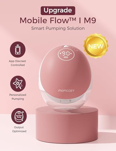 Momcozy Sacaleches Manos Libres Mobile Flow | M9 Mejorado, Eléctrico y Controlado por App, Múltiples Modos & 15 Niveles, Sacaleches Portátil, 24 mm - imagen 2