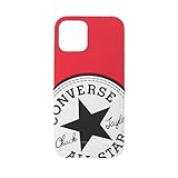 コンバース(CONVERSE) Big Circle Logo PU Leather Back Case カードポケット付き RED iPhone 12 iPhone 12 Pro iP2061-CV11 背面型 シンプル レッド