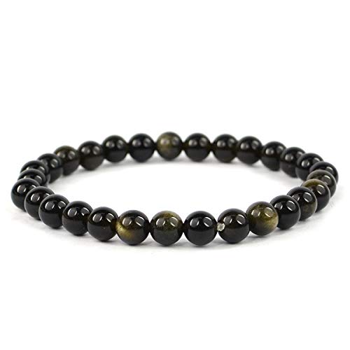 Image of Reiki Crystal Products Natural Crystal Stone Bracelet 6 mm Round Beads for Men & Women | Gemstone Jewellery Bracelet | Reiki Charged | Multiple Stone Variants Available
