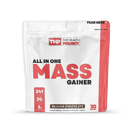 The Health Project Ultimate One+ Lean Mass | Promotes Muscle Recovery, Strength Enhancement & Body Composition | 2kg/30 Servings (Belgian Chocolate)