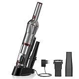【Waschbare Doppel-Filtersystem& Einfach Entleerung】Das Zwei-Stufen-Filtersystem verhindert das Entweichen von Staub aus dem Gerät. Der erste Edelstahlfilter schließt den Großteil des Staubs(0.5mm) ein, der zweite HEPA-Filter fängt kleinere Staubpartikel(0.3mm) auf. Mit der Abnehmbares Kopfdesign ist ein einfaches Entleeren des Staub-Behälters per Knopfdruck möglich.