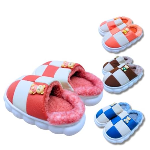 Pantufa Infantil Felpudo Unissex Solado Nuvem Confortável Sola Antiderrapante Forrada Com Pelinhos Pantufa 3D Pelúcia Quentinha Chinelo Emborrachada (ROSÉ, BR, Criança de 4 a 8 anos, Numérico, 26)