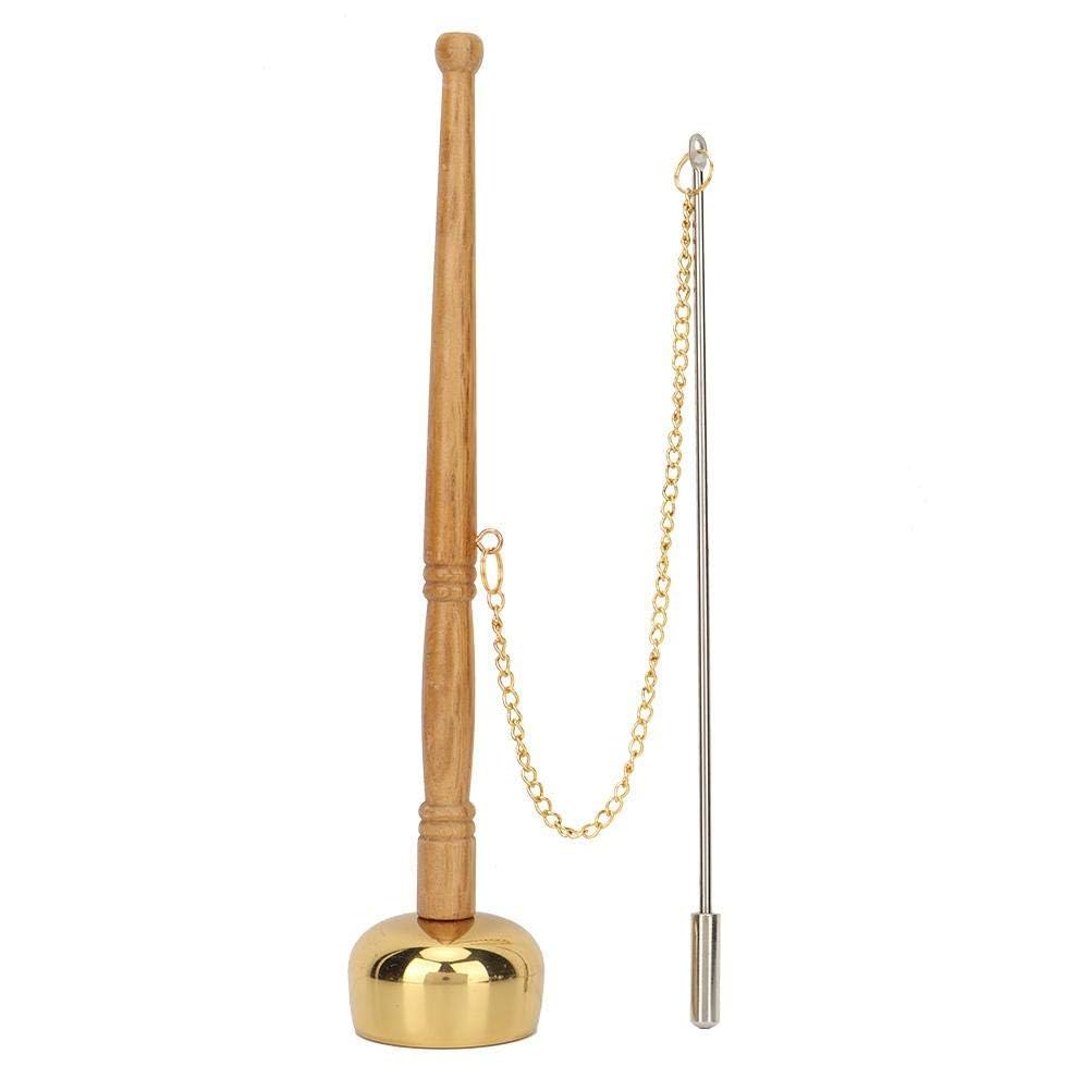 Handglocke Meditation Buddhismus Gebetsglocken Holzgriff Messing Gesang Schrift Ritualinstrument Implementieren Sie buddhistische Lieferungen