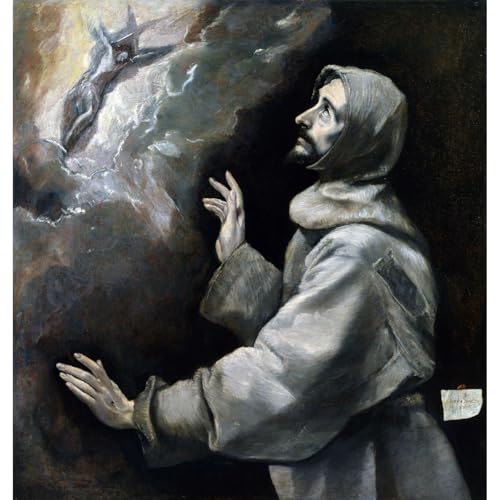 Impression giclée El Greco Saint François pour habiller un grand mur vide avec une œuvre d'art