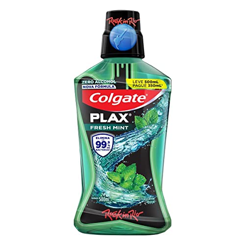 Colgate Enxaguante Bucal Plax Fresh Mint 500Ml Promo Leve 500Ml Pague 350Ml