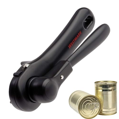 Westmark Sicherheitsdosenöffner, mit Zange und Hebel, Länge: 17,5 cm, Rostfreier Edelstahl/Kunststoff, Klu 2, Schwarz, 10382260 – Ansicht 1