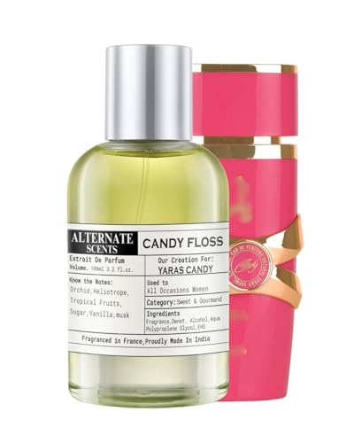 Image of Alternate Scents CANDY FLOSS 100ml Long Lasting Perfume For Women |Strong&Long Lasting with 30% Oil Concentration|Sweet Fruity Gourmand|Fragrance From France |Made In India|