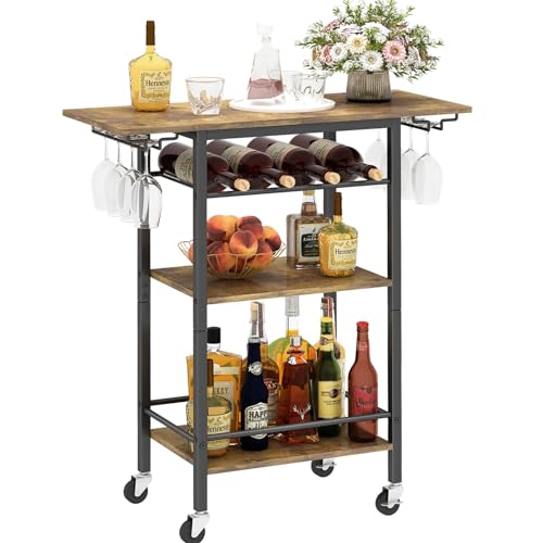 3-Tier Rolling Buffet Cart