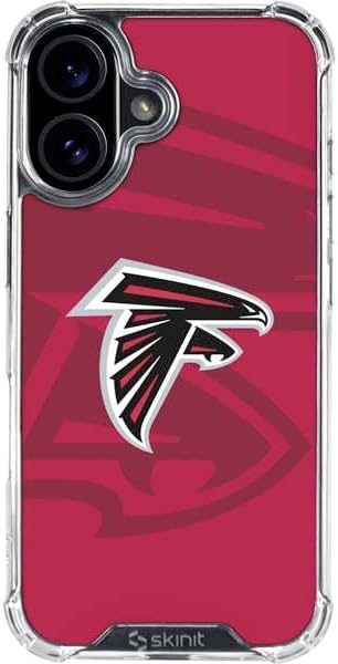 Skinit Clear Phone Case Compatible with iPhone 17 - Officially Licensed NFL Atlanta Falcons Design