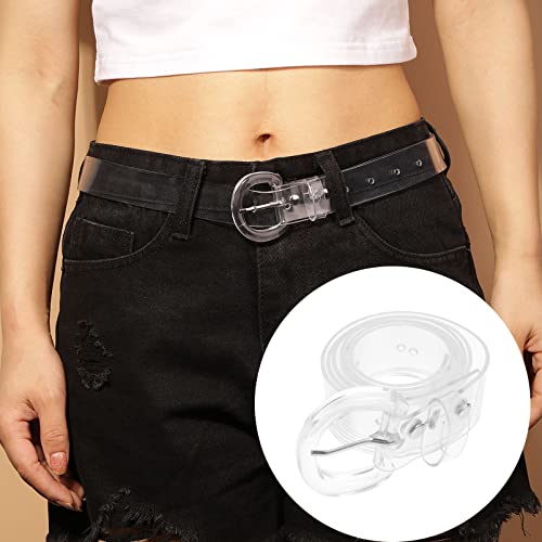 GALPADA Transparent Clear Waist Clear Belt for Women Dress Accessories Transparent Waist Belt Belt Waistband Ladies2