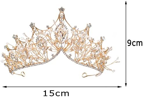 ysister Kristallen tiara, kristallen tiara kroon, strass prinses tiara, huwelijkskroon voor bruid, gebruikt voor rollenspel, verjaardagen, feesten, feestkostuums, legering en, legering en strass ysister Kristallen tiara, kristallen tiara kroon, strass prinses tiara, huwelijkskroon voor bruid, gebruikt voor rollenspel, verjaardagen, feesten, feestkostuums, legering en, legering en strass