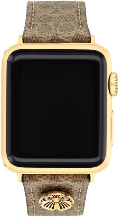 Coach Apple Watch Strap, Compatible with Apple Watch 38mm, 40mm, 41mm, 42mm, 44mm, and 45mm, Interchangeable Band, Create Your Unique Style - Image 2