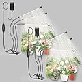 bseah Plant Light Grow Light for Indoor Plants 2 Pack, Full Spectrum Indoor Grow Light, 10-Level Dimmable and Auto ON & Off Timer