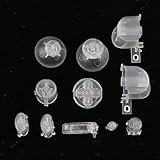 ABXYZ Buttons +Thumbstick D-pad Triggers Full Buttons Mod Set for NGC Gamecube Controller Clear Color