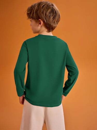 Image of Haloumoning Kids Boys Long Sleeve Crewneck T-Shirts Tee Tops 5-14 Years