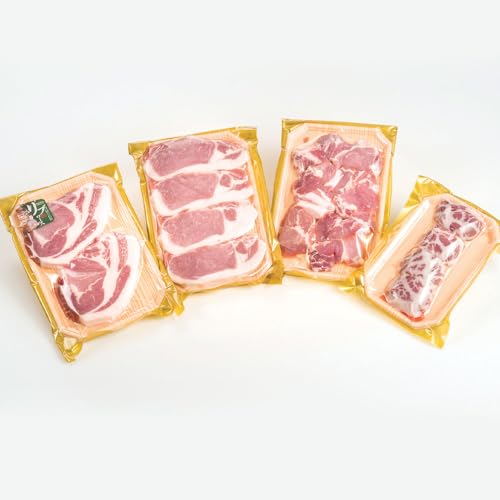 [ 佐助豚 ] ステーキ 4種 の 食べ比べ セット / リブロース ロース ヒレ クレピネット包み 肩ロース サイコロステーキ 豚肉 冷蔵 国産 二戸市