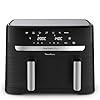Moulinex Easy fry Essential inox, 8,3L, Jusqu'à 8 personnes, 7 Programmes intuitifs, Air Fryer, Repas complet, synchronisation, Économie d'énergie, Application dédiée, EZ901820