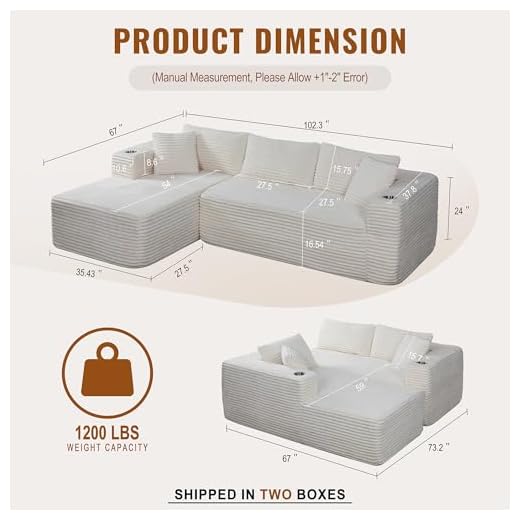 Shintenchi Modular Boneless Living Room Sofa