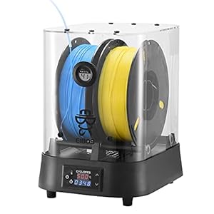 3D Filament Trockenbox, KOSIEJINN 70 ℃ 100W PTC-Heizung Professionelle 3D Filament Dryer Box kompatibel mit 1,75 mm, 2…