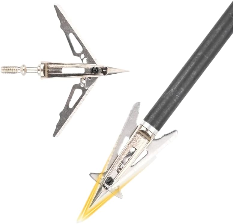 10pcs Hunting Arrowhead Tips Fixed 2 Blade Broadhead Stainless Alloy Blade Archery Shooting Arrow Accessory