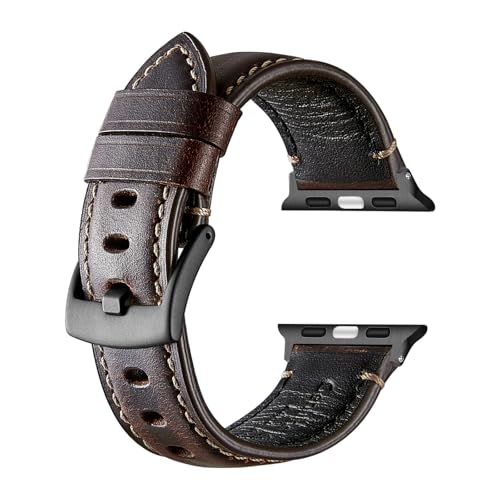 Bracelet Apple Watch cuir véritable de rechange iWatch SE 8