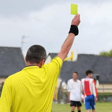 SLG Referee Warning Card Set β Red & Yellow Cards for Football, Soccer & All Sports | Essential Gear for Match Officials (Pack of 2) 4
